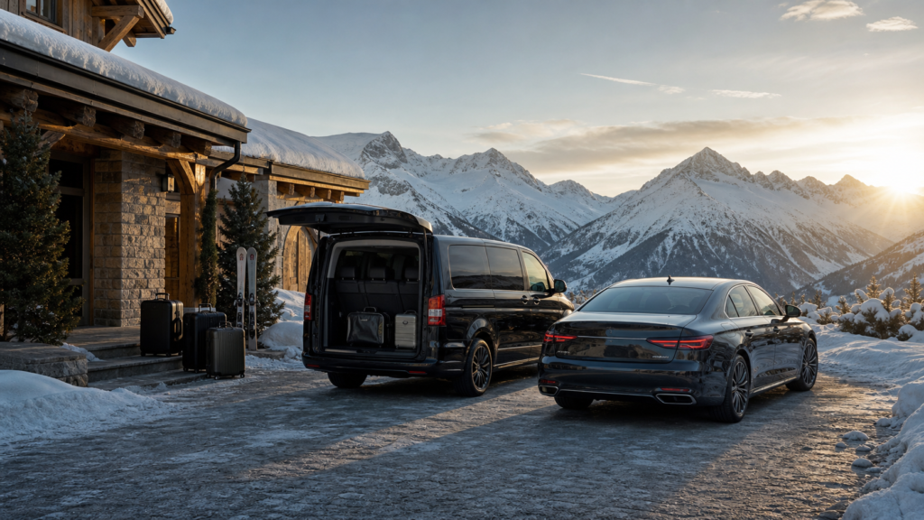 book a ski transfer driver